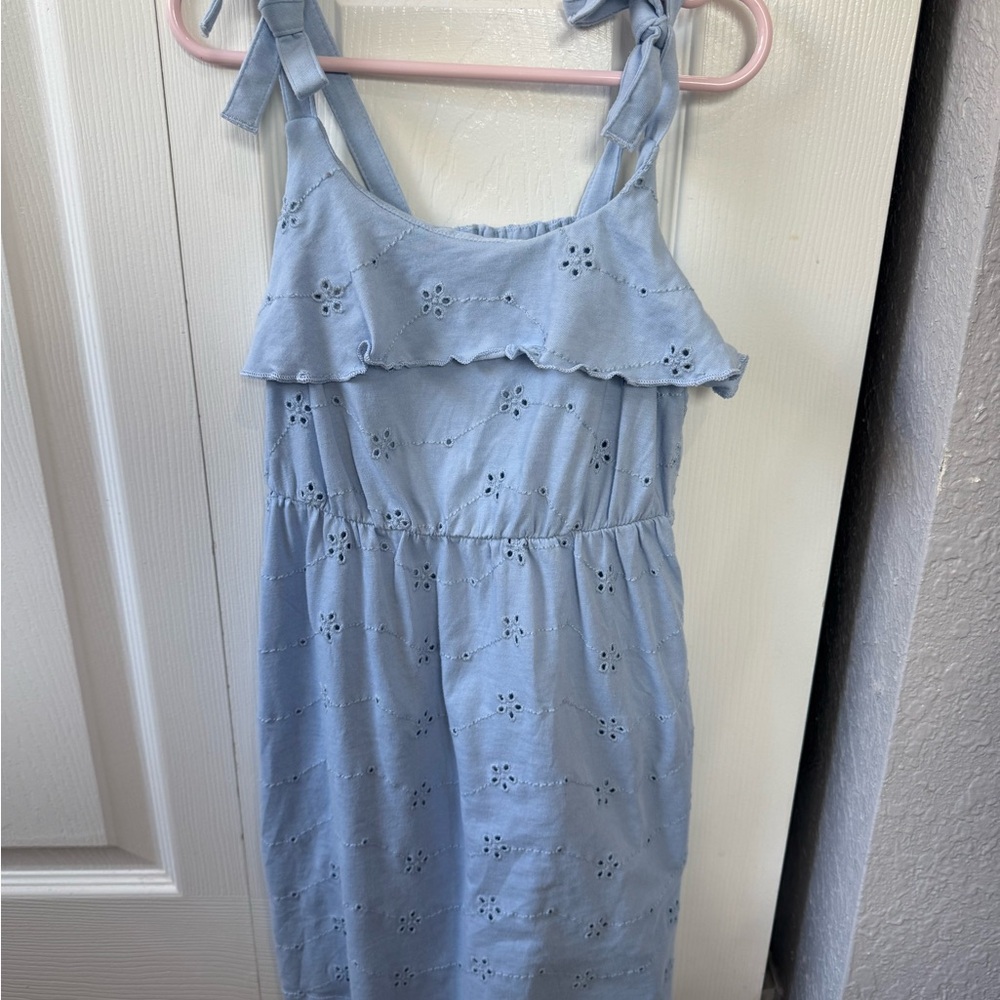 Cat & Jack Light Blue Eyelet Dress